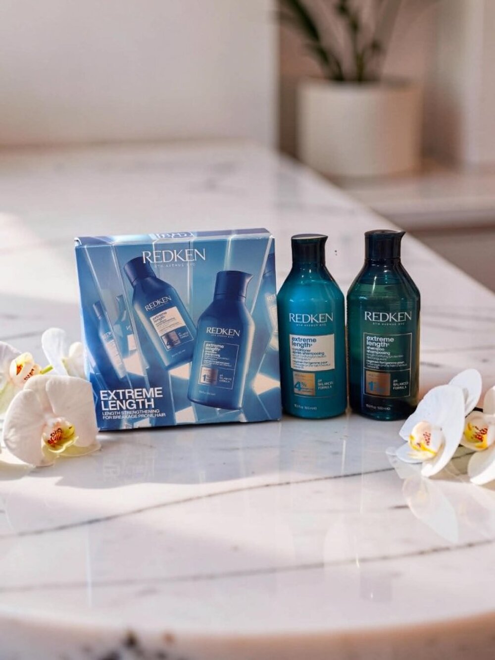 Redken Extreme Length Shampoo & Conditioner 16.9 oz Holiday Gift Set